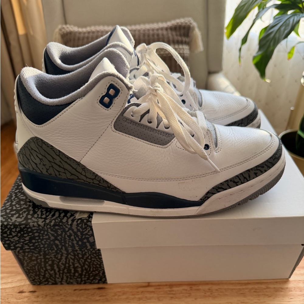Jordan Retro 3 Midnight Navy (Preloved) - Picture 5 of 12